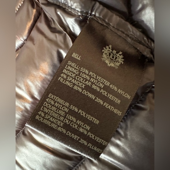 Dawn Levy quilted winter Down Feather  puffer jacket Women’s size Medium maroon - Picture 9 of 9